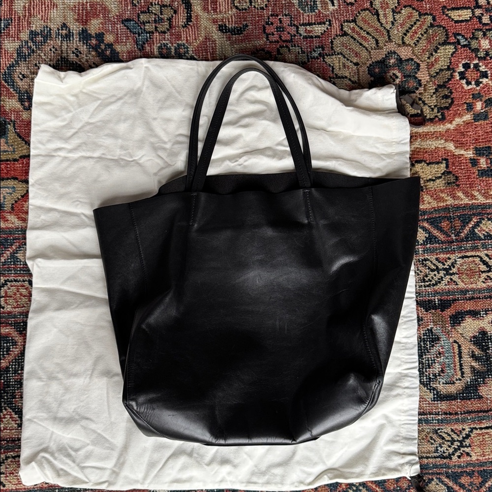 Celine Cabas Unstructured Tote Black